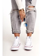 Dámské vysoké tenisky Big Star - bílé Dámské vysoké tenisky Big Star - bílé