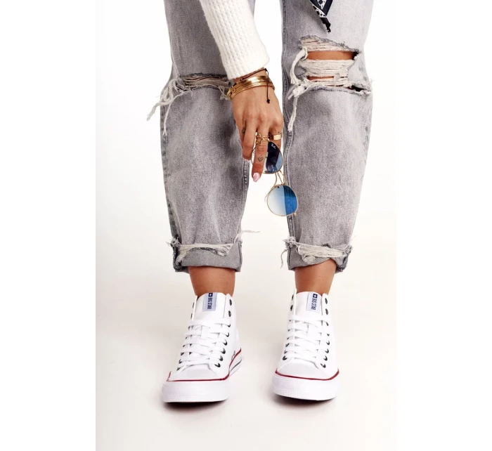 Dámské vysoké tenisky Big Star - bílé Dámské vysoké tenisky Big Star - bílé