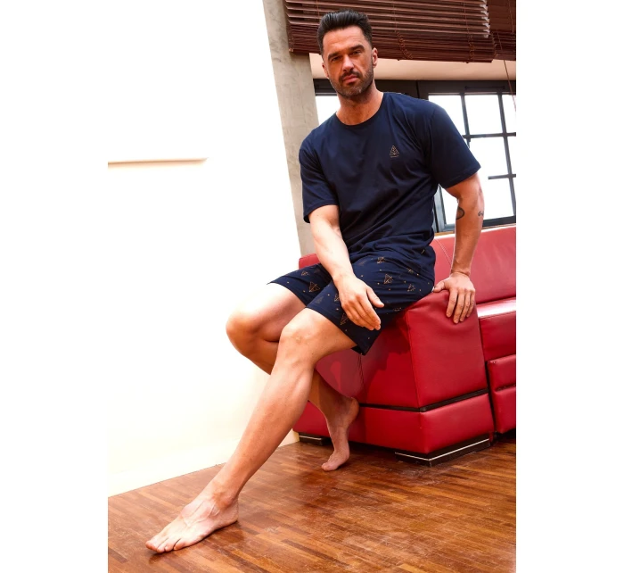 Pyžamo model 21416903 Night kr/r Christmas S2XL pánské - Cornette