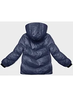 Dámská péřová zimní bunda tmavě modrá (23065-1) Dámská péřová zimní bunda tmavě modrá (23065-1)