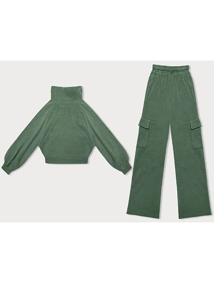 Casual komplet v olivové barvě s kalhotami typu cargo model 18875864 - LHD Casual komplet v olivové barvě s kalhotami typu cargo model 18875864 - LHD