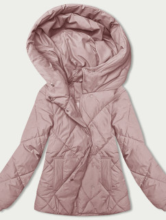 Růžová dámská bunda pro přechodné období model 18934744 - J.STYLE