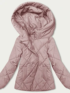 Růžová dámská bunda pro přechodné období model 21246660 - J.STYLE