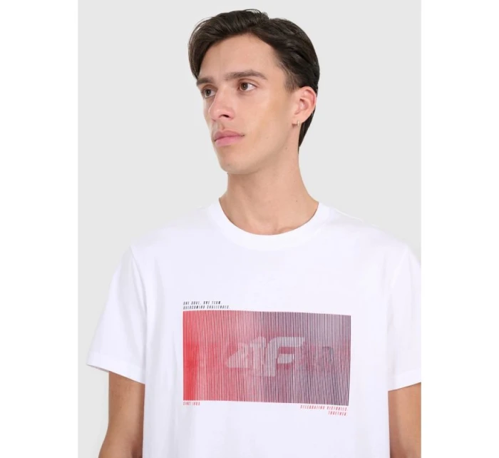 Pánské tričko s potiskem 4F 4FRAW25TTSHM3224-10S Pánské tričko s potiskem 4F 4FRAW25TTSHM3224-10S