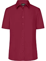 JN Popelínová business halenka s krátkým rukávem 02.0 wine model 22487605 - Daiber JN Popelínová business halenka s krátkým rukávem 02.0 wine model 22487605 - Daiber