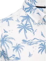 Pánské bílé tričko s krátkým rukávem model 21969125 - Dstreet