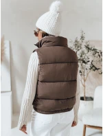 URBANELLE dámská prošívaná vesta světle hnědá FashionStreet TY4971