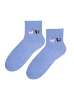 Vzorované netlačící ponožky Steven art.099 35-40