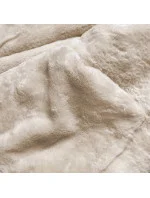 Béžová teplá oboustranná dámská zimní bunda (w610)