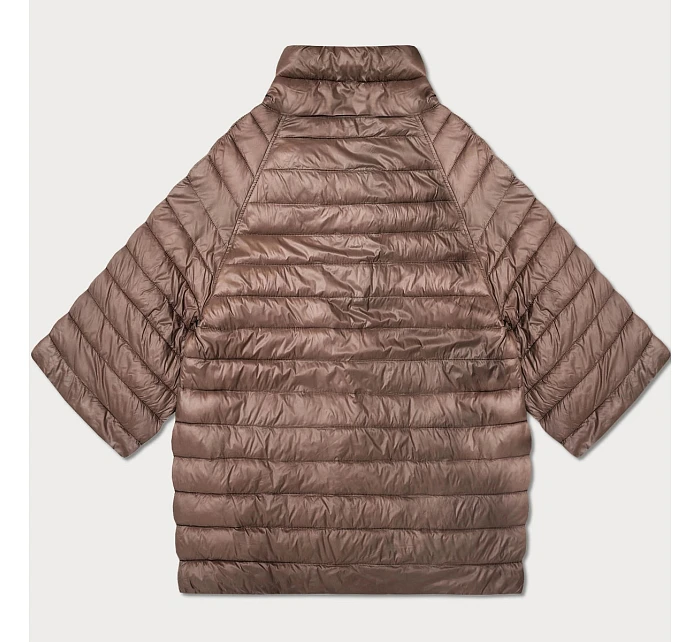 Dámská plus size bunda Goodlookin s 3/4 rukávem, hnědá/panther (M6-6308-305)