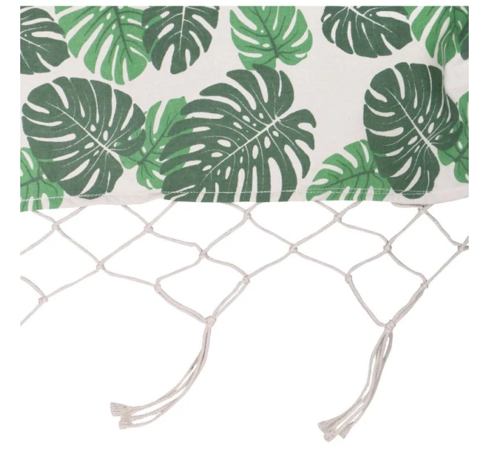 ZAHRADNÍ HOUPACÍ SÍŤ PRO 1 OSOBU 200X100CM S TYČÍ A STŘAPCEM MIAMI NATURA JUNGLE