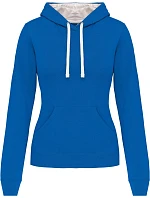 K 465 Dámská mikina s kontrastní kapucí model 22509599 light royal blue/white - Kariban K 465 Dámská mikina s kontrastní kapucí model 22509599 light royal blue/white - Kariban