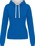 Kariban K 465 Dámská mikina s kontrastní kapucí 20.K465 light royal blue/white
