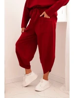 Komplet Punto Milano Winter mikina + kalhoty bordový Komplet Punto Milano Winter mikina + kalhoty bordový