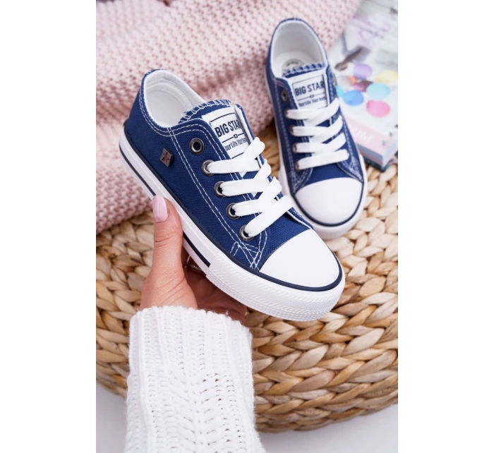 Dětská Obuv Tenisky Big Star FF374202 Tmavě Modré