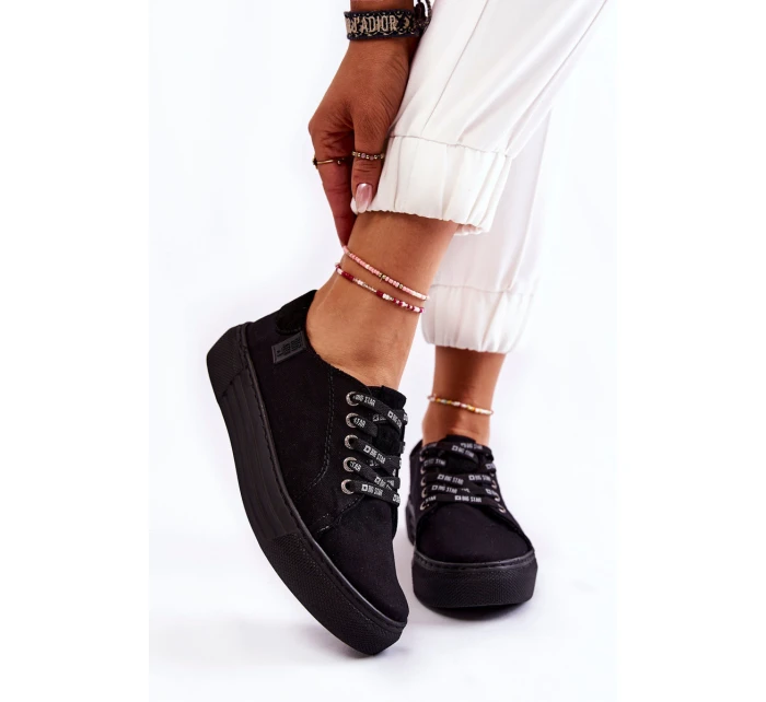 Dámské tenisky Memory Foam System Big Star model 21599556 Černe - Big Star Shoes Dámské tenisky Memory Foam System Big Star model 21599556 Černe - Big Star Shoes