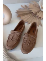 Dámské mokasíny s třásněmi světle hnědé Janelisse Dámské mokasíny s třásněmi světle hnědé Janelisse
