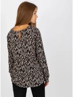 Halenka D73771M10971AEN černá a béžová Halenka D73771M10971AEN černá a béžová