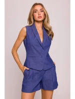 model 21136112 Džínová vesta modrá - Moe