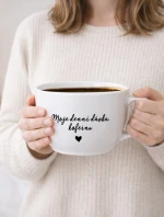 MOJE DENNÍ DÁVKA KOFEINU - MEGA XXL keramický hrnek 1000 ml