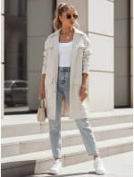 VERMONT dámský přechodový kabát s vázáním světle šedý FashionStreet NY0581