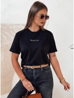 Dámské tričko WOMAN černé FashionStreet RY2554 Dámské tričko WOMAN černé FashionStreet RY2554