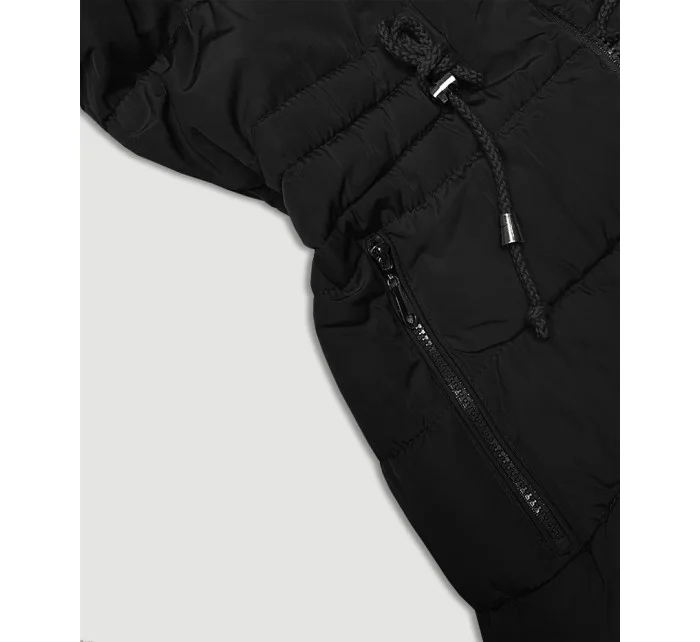 Army-černá oboustranná dámská bunda pro přechodné období J Style (16M9159-136)