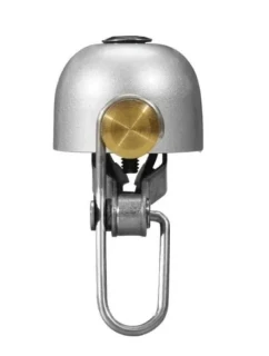 Retro zvonek na kolo Rockbros stříbrno-zlatý