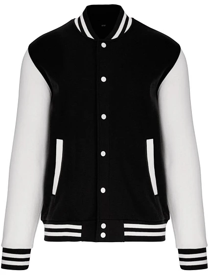 Kariban K 497 Unisex college bunda "Teddy" 20.K497 black/white
