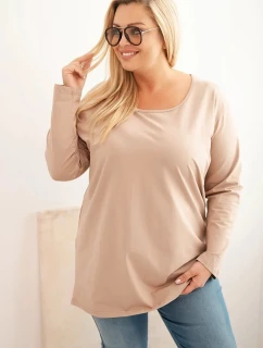 Dámská blůza Plus Size s lodičkovým výstřihem fango