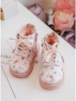 Dětské zateplené boty na zip Růžové model 21634773 - Boto Dětské zateplené boty na zip Růžové model 21634773 - Boto