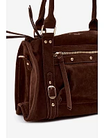 Hnědá kabelka z imitace semiše model 22220867 - Flora&Co Hnědá kabelka z imitace semiše model 22220867 - Flora&Co