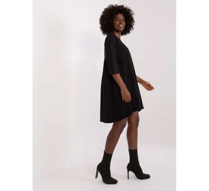 Šaty RV SK model 16328028 černá - FPrice Šaty RV SK model 16328028 černá - FPrice