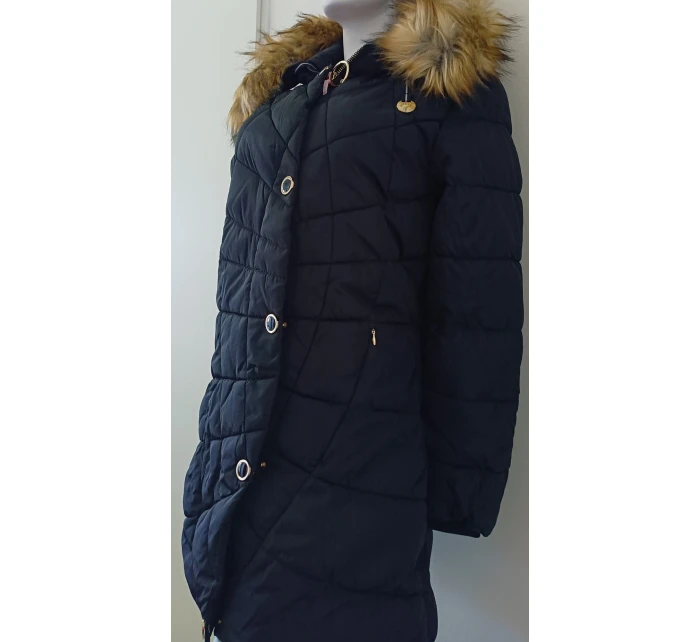 Dámská zimní bunda W703 černá - MHM