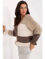 Svetr na zapínání model 218238 Rue Paris Svetr na zapínání model 218238 Rue Paris