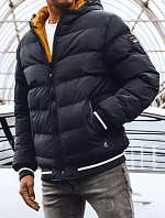 Pánská oboustranná zimní bunda tmavě modrá FashionStreet TX4196