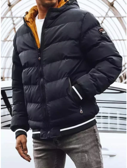 Pánská oboustranná zimní bunda tmavě modrá FashionStreet TX4196
