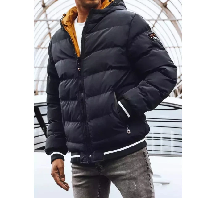 Pánská oboustranná zimní bunda tmavě modrá FashionStreet TX4196