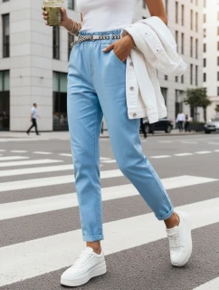 Dámské látkové kalhoty blue Dstreet model 21975635 - FashionStreet