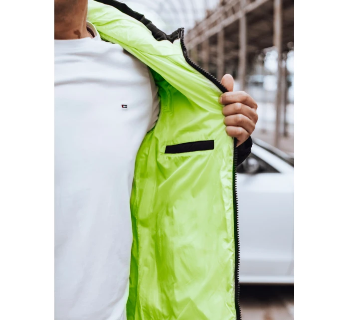 Pánská prošívaná zimní bunda s kapucí černá FashionStreet TX4892