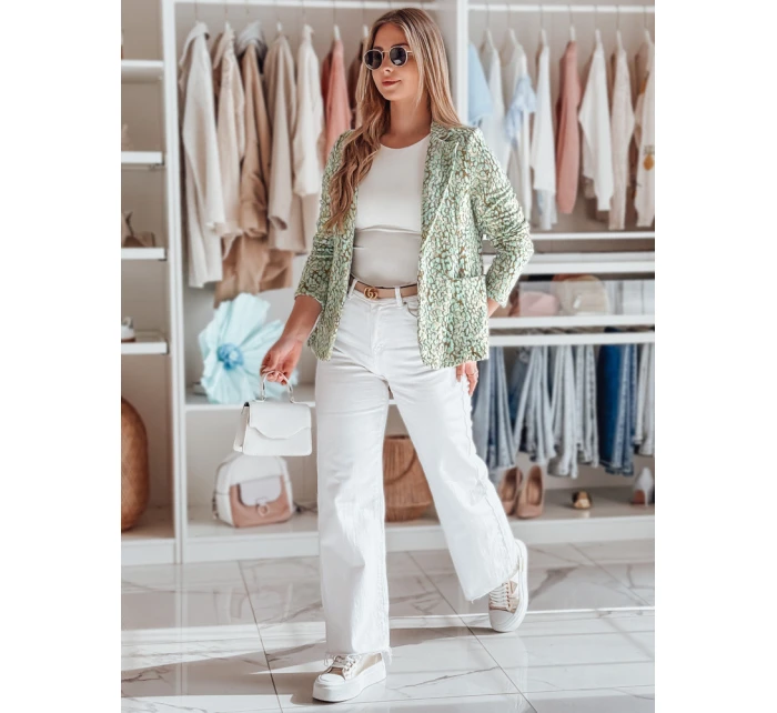 Dámská bunda do pasu MARABELL mint FashionStreet PY0128