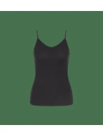 Beauty Layers Spaghetti Top Wool - BLACK - TRIUMPH BLACK - TRIUMPH