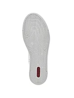 Rieker W RKR642 bílá kožená prolamovaná obuv