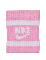 Nike Everyday Cush Crew Youth ponožky bílé, růžové, šedé CK7302 905 Nike Everyday Cush Crew Youth ponožky bílé, růžové, šedé CK7302 905