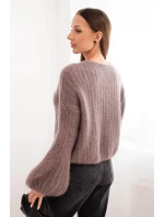Svetr dámský z s rukávy fango model 21764765 - K-Fashion