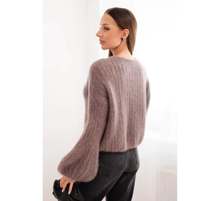 Svetr dámský z s rukávy fango model 21764765 - K-Fashion