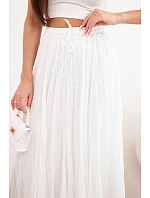 Dámská maxi bavlněná sukně s gumičkou v pase camelová Dámská maxi bavlněná sukně s gumičkou v pase camelová