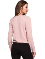 K037 Zavinovací halenka - pudrová