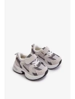 Dětské Tenisky na suchý zip Sportovní obuv Šedá Rulagia Dětské Tenisky na suchý zip Sportovní obuv Šedá Rulagia