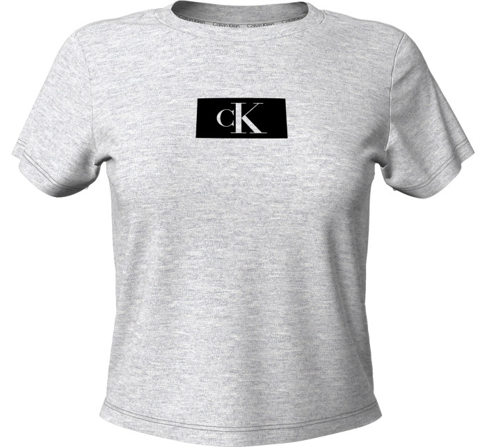 Dámské tričko Lounge T-Shirt CK96 S/S CREW NECK 000QS6945EP7A šedá - Calvin Klein